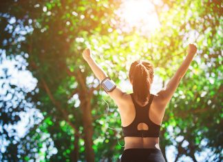 Fit and healthy young girl