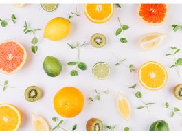 Sliced Citrus fruits