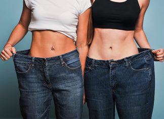How To Successfully Get The Weight Off Two fit women in loose jeans