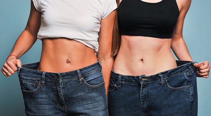How To Successfully Get The Weight Off Two fit women in loose jeans