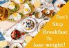 eating breakfast to lose weight